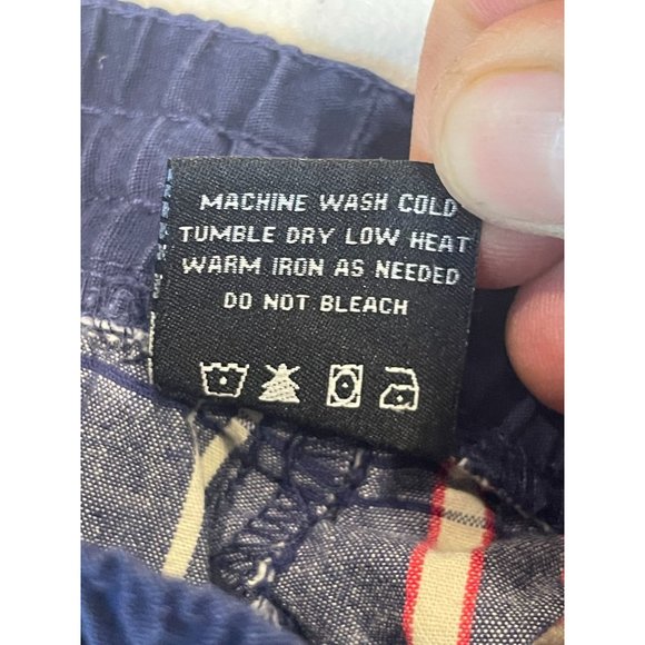 American Hawk Mens Plaid Bermuda Shorts 100% Cotton Drawstring Waist Gray 10/12 - Picture 9 of 9